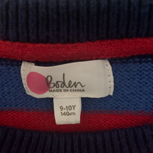 Boden Girl’s Multicolor Sweater Size 9-10 - Picture 3 of 3